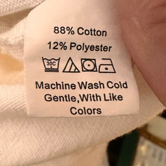 Boho Fringe Off White Western Jean Jacket Womens M Festival Hippie 70s Cowgirl - Picture 7 of 12